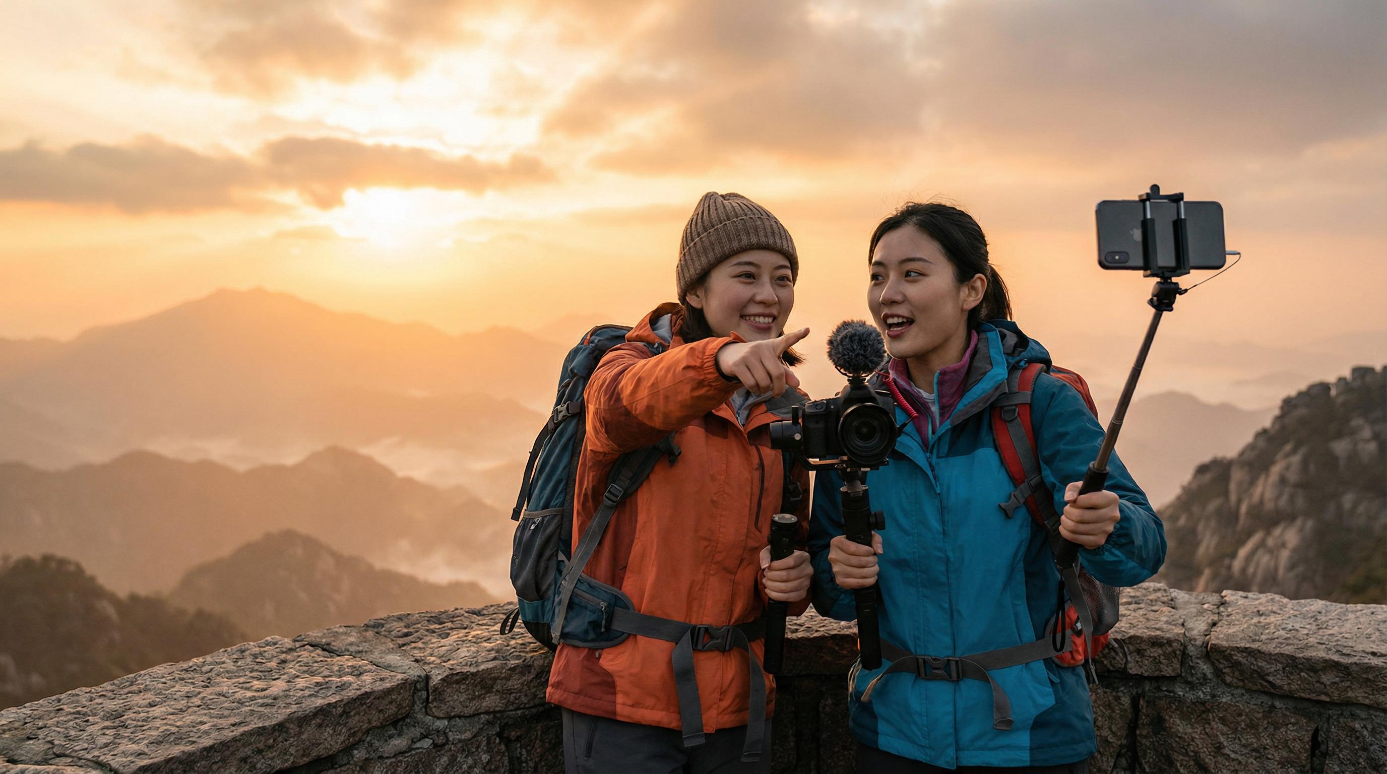 户外露出旅行视频